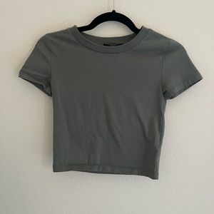Olive green crop top!